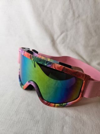 Gafas de esquí multicolor con lente espejada