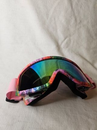 Gafas de esquí multicolor con lente espejada