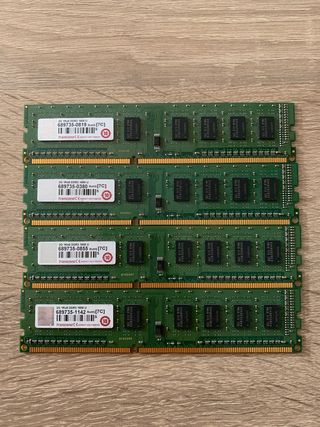 4x 2GB DDR3 1600MHz Módulos RAM
