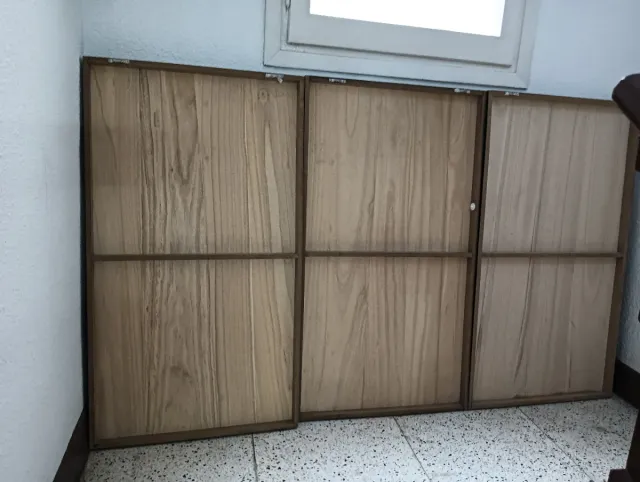 Decoración Pared 3 Marcos Madera Hoja Palmera Nuev