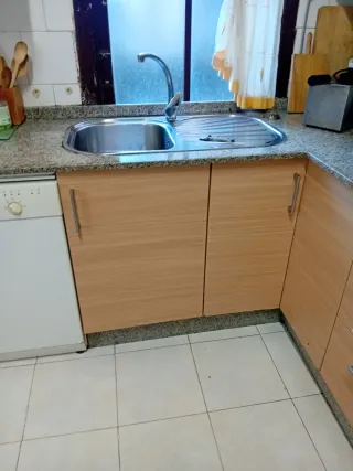 Muebles de cocina madera y metal