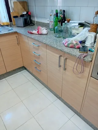 Muebles de cocina madera y metal