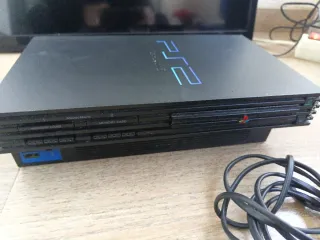 Consola Sony PS2 Negra + Mando y Cables