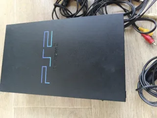 Consola Sony PS2 Negra + Mando y Cables