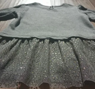 Vestido niña gris Awesome and funny girl