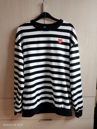 Jersey rayas corazón talla M