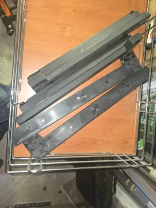 2 Cassetti con ringhiera per armadio guide L75xP51