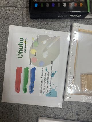 Kit completo Pintura 36 Colores + Lienzos