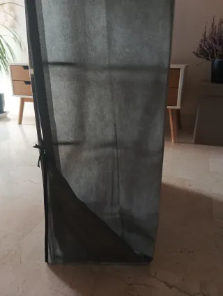 Estantería de tela gris 7 baldas