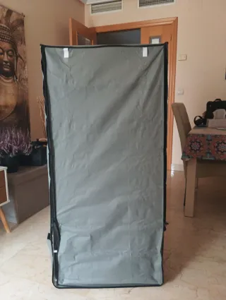 Estantería de tela gris 7 baldas