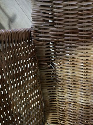 Silla de mimbre estilo ratán