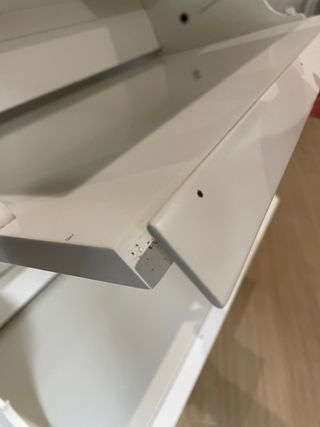 Zapatero Grande Blanco Madera