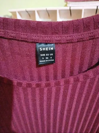 Vestito manica lunga viola