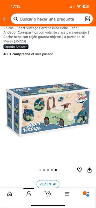 Coche correpasillos infantil 1 año