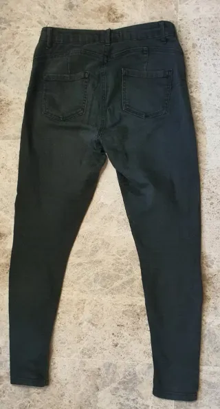 Pantalón vaquero negro mujer talla 38