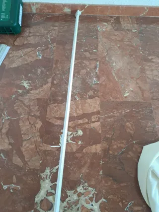 2 Cortinas con borlas doradas 2,58x5,80  riel 4,32