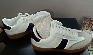 Scarpe da ginnastica donna bianche e beige