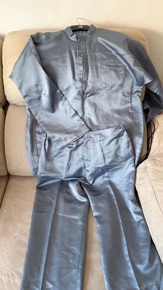 Traje masculino Malayo Azul y gorro azul tall L