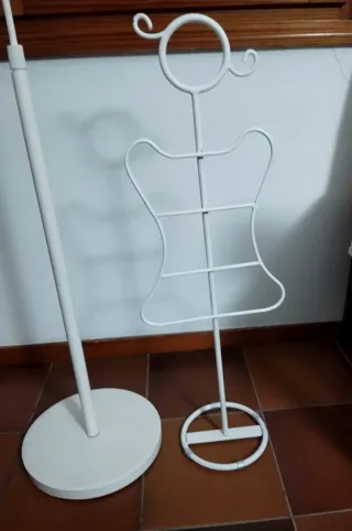 Perchero y soporte accesorios color blanco roto