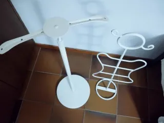 Perchero y soporte accesorios color blanco roto