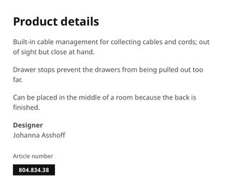 Escritorio Ikea Blanco 132x58 cm