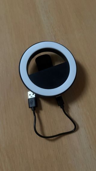 Mini anello luminoso per smartphone