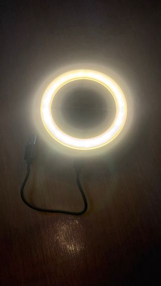 Mini anello luminoso per smartphone