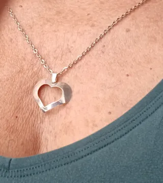 Coppia ciondoli a forma di cuore