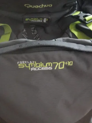 Mochila Trekking Negra y Verde