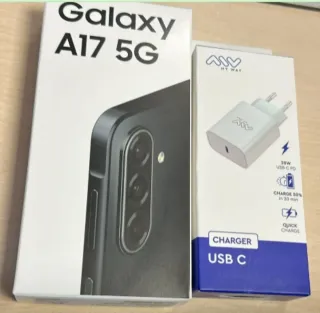 Samsung Galaxy A17 5G + Cargador 20W+funda y prote