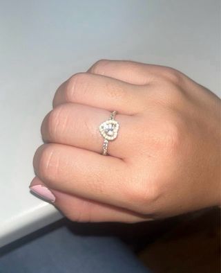 Anillo Pandora Corazón Dorado