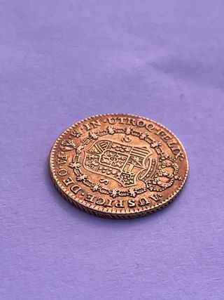 Moneda Oro 2 Escudos Carlos IIII 1801