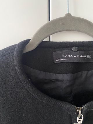 Abrigo Zara cuello pelo