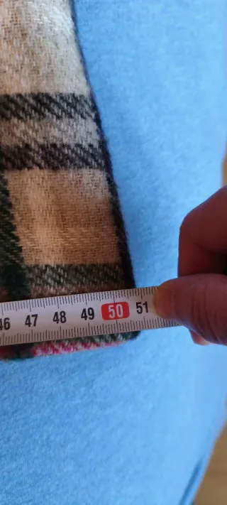 Falda de tweed cuadros verde y multicolor