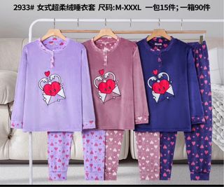 Pijama de terciopelo para mujer