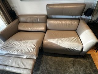 Sofá Natuzzi Piel Beige