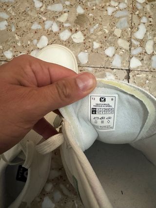 Zapatillas Veja Blancas y Verdes