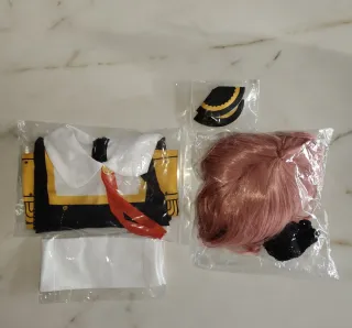 Costume carnevale bambina Anya Spy x Family + Wig