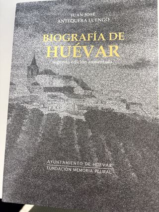 Libro biográfica de Huevas