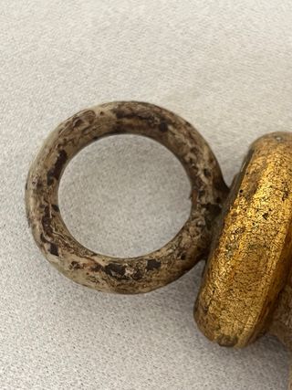 Coppia Applique Antiche Oro e Bianco