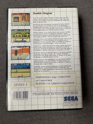Double Dragon - Sega Master System PAL