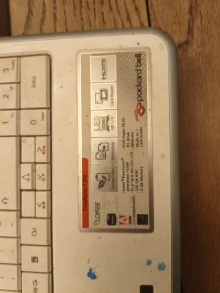 Portátil Packard bell Marrón/Plateado/blanco