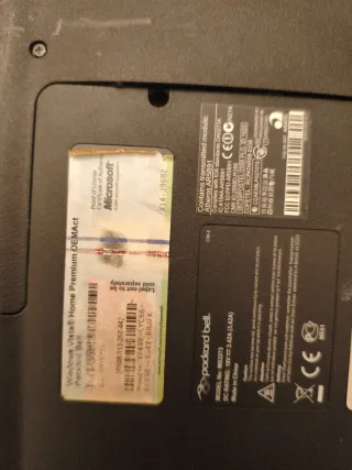 Portátil Packard bell Marrón/Plateado/blanco