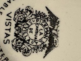 Antigua pareja de platos de La Cartuja de Sevilla