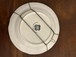 Antigua pareja de platos de La Cartuja de Sevilla