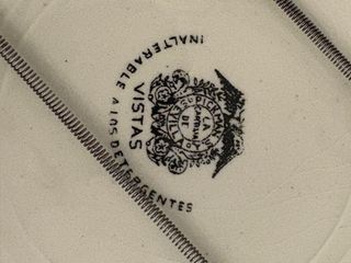 Antigua pareja de platos de La Cartuja de Sevilla