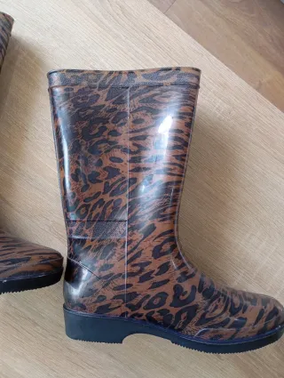 Botas de agua leopardo talla 37
