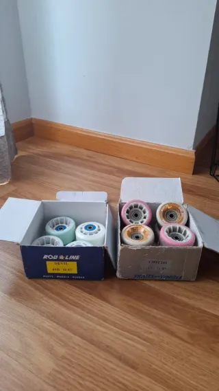 Patines artísticos blancos