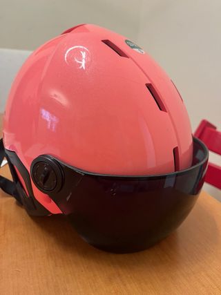 Casco niño nieve Decathlon con gafas