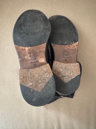 Stivali Massimo Dutti Pelle Nera Tg 36